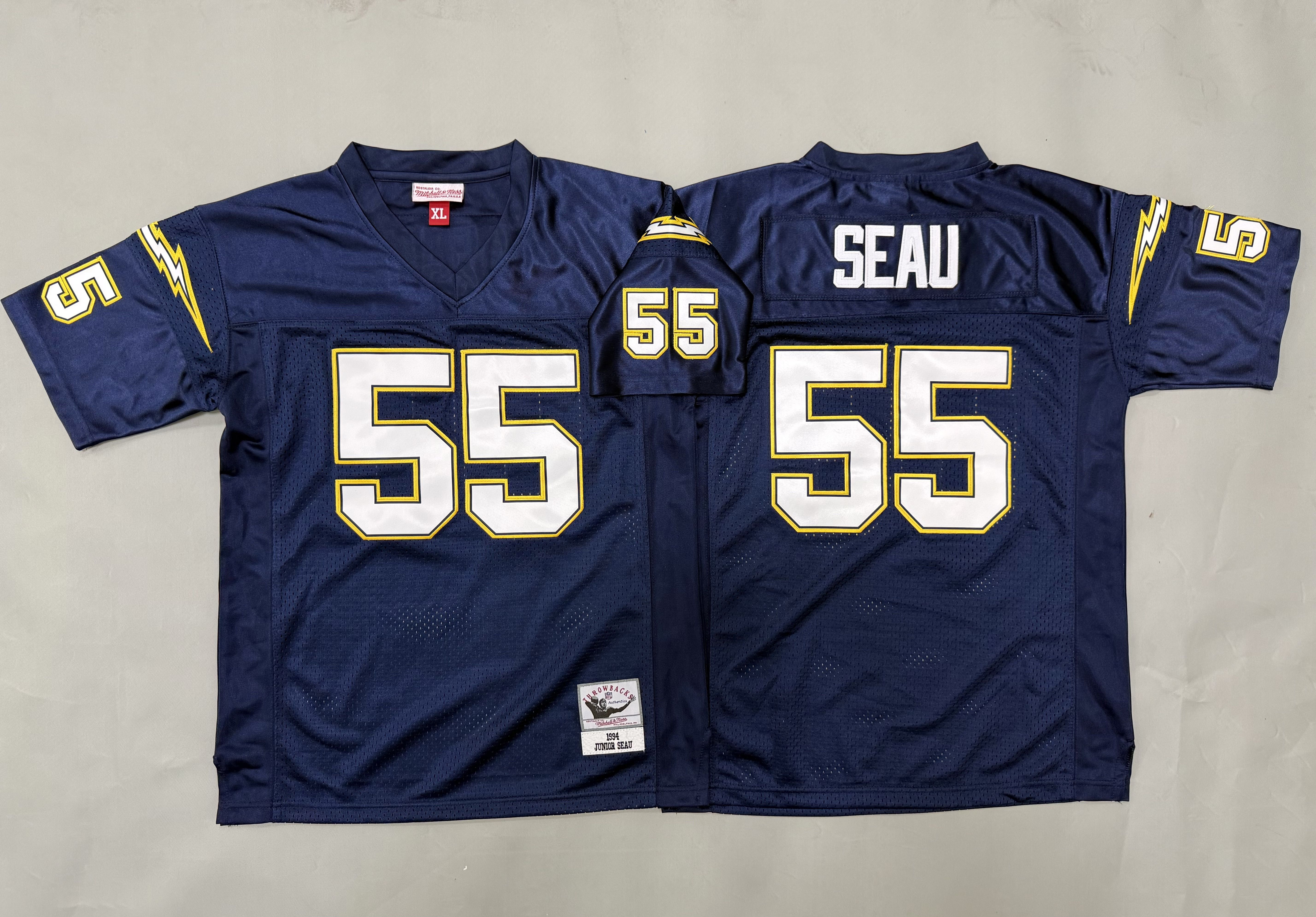 Youth 2026 Los Angeles Chargers #55 Seau Blue Throwback Limited NFL Jersey style 01->youth nfl jersey->Youth Jersey